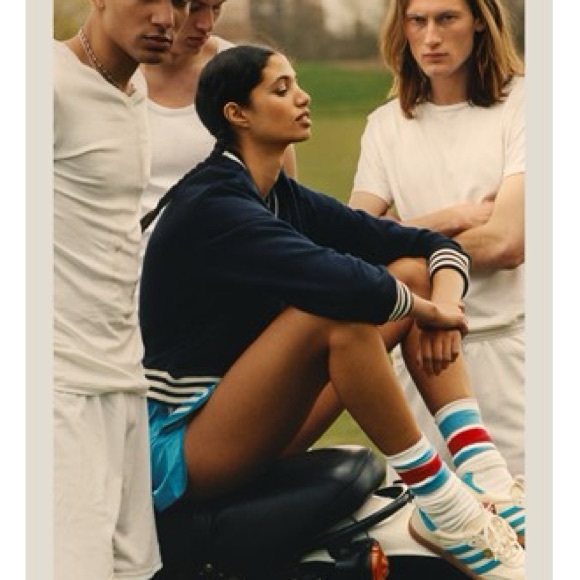 adidas Sporty & Rich V-Neck Crew Sweater NWT - Picture 2 of 7